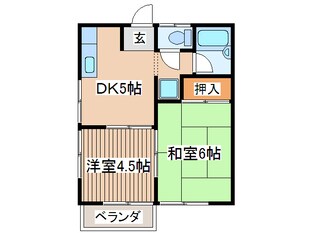 ハイツ岩田の物件間取画像